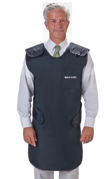 68101TB-42 Wolf X-Ray Quick Drop Apron - .5 MM, Lead Free, 26x42, Antimicrobial- Extra Extra Large