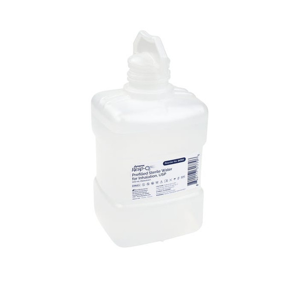 34310 Dynarex Prefilled Sterile Water For Inhalation USP, 500mL, 12/Cs