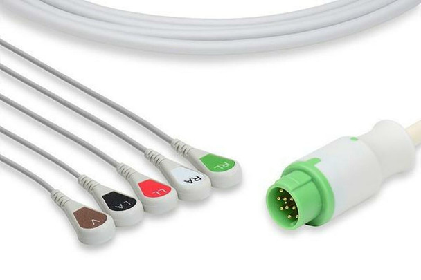 C2575S0 Cables and Sensors Mennen Compatible Direct-Connect ECG Cable, Each