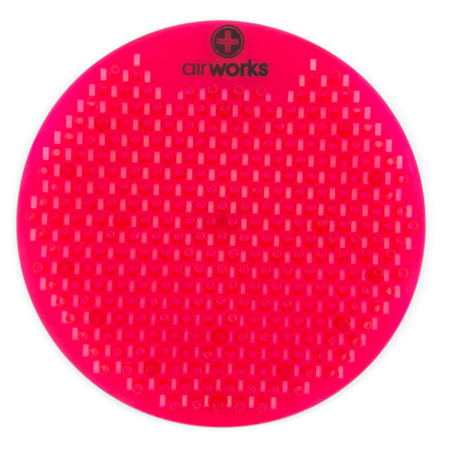 AWSFUS229-BX Hospeco Airworks Splash Free Screen, Fruit Basket, LT Red,10/BX
