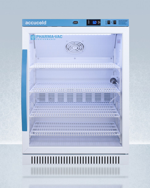 ARG6PV Accucold Performance Pharmacy-Vaccine Refrigerator 6 Cu. Ft. with Glass Door, ADA Height, Each