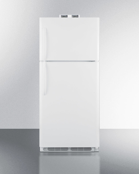 BKRF21W Accucold 21 Cu.Ft. Break Room Refrigerator-freezer In White With Nist Calibrated Alarm/Thermometers, Each