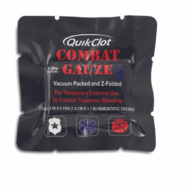 Teleflex p/n 350 QuikClot Combat Gauze® LE Z-Fold, 3 in. x 4 yds., Each