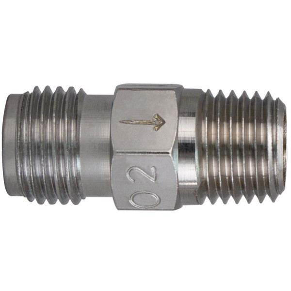 508373 Precision Medical ONE WAY CHECK VALVE,O2 DISS X 1/4 MNPT