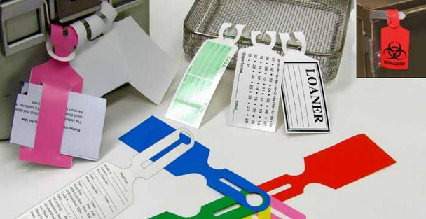 Healthmark Industries 403225 Or Pet- Paper Instrument Tray Label - Orange - 8.5 L X 2.5 W, 500/Box