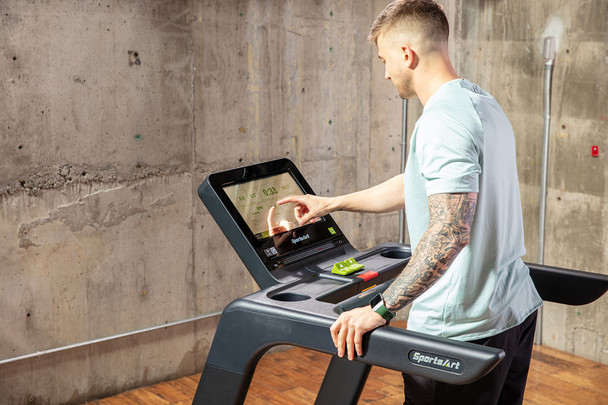 10-6859 Fabrication Enterprises, Inc. SportsArt, T674 Elite Treadmill, 16" Senza Touchscreen