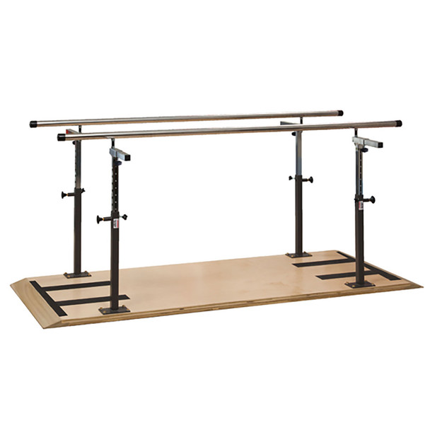 15-4490 Fabrication Enterprises, Inc. Platform Mounted Parallel Bars, 12'