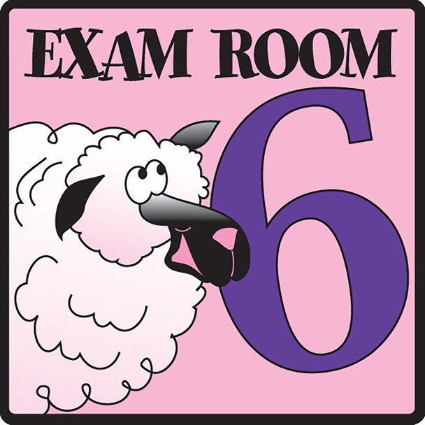 15-4635 Fabrication Enterprises, Inc. Exam Room 6 Sign