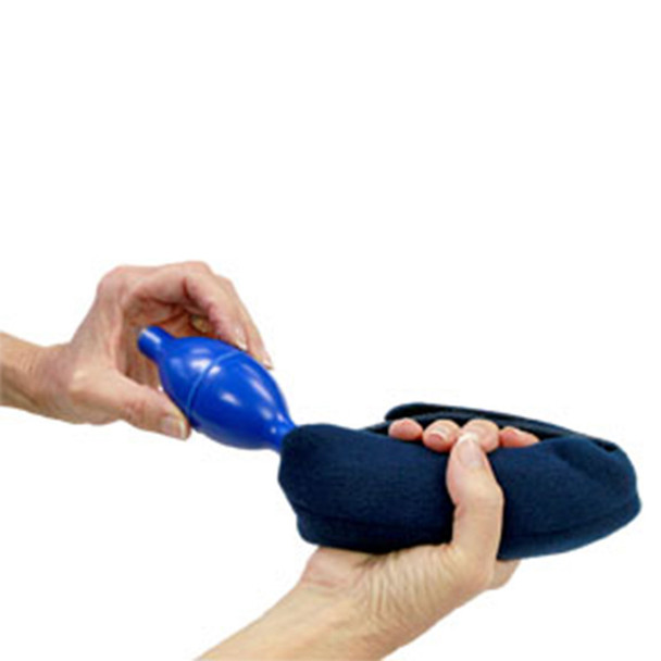 24-2888 Fabrication Enterprises, Inc. Comfy Air Hand Roll Orthosis with Finger Separators, Adult, Navy Blue