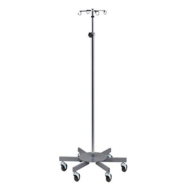 50-1951 Fabrication Enterprises, Inc. 4-Hook Infusion Pump Stand, 6-Leg
