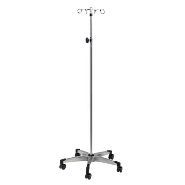 50-1962 Fabrication Enterprises, Inc. 4-Hook IV Pole, 5-Leg