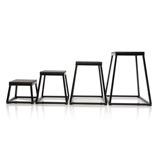 75-0532 Fabrication Enterprises, Inc. Plyo Boxes Starter Set includes 12", 18", 24" & 30" Boxes, Black
