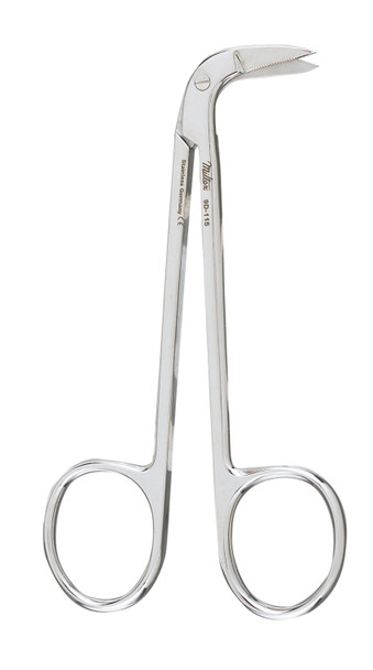 9D-115 Integra Miltex Matrix Scissors, 4-1/2, Right Ang, One Serr Blade