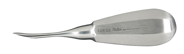DELLUXC2 Integra Miltex LUXATING ELEVATOR, CURVED TIP 2MM