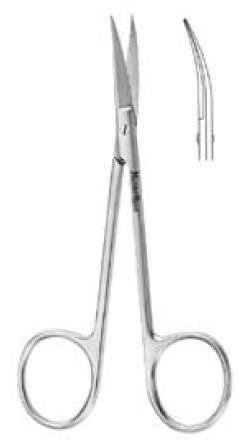 EG5-306 Integra Miltex Iris Scissors, 4-1/2, Curved - 12 Pack