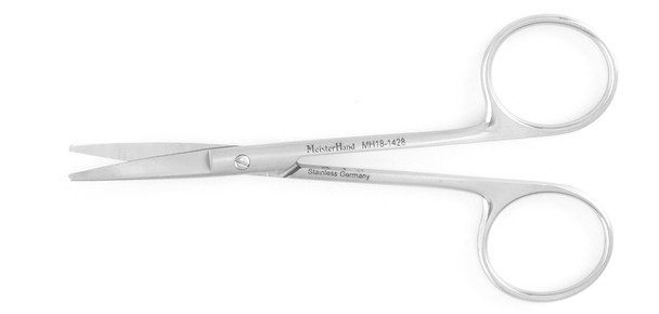 MH18-1428 Integra Miltex KNAPP IRIS SCISSORS 4, CURVED, BLUNT-BLUNT
