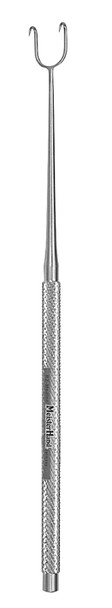 MH21-154 Integra Miltex JOSEPH SKIN HOOK 6-1/4, 2-PRONG, SHARP, 2MM WIDE