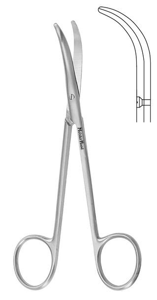 MH21-602 Integra Miltex FOMON LOWER LATERAL SCISSORS 4-5/8, FULL CURVE