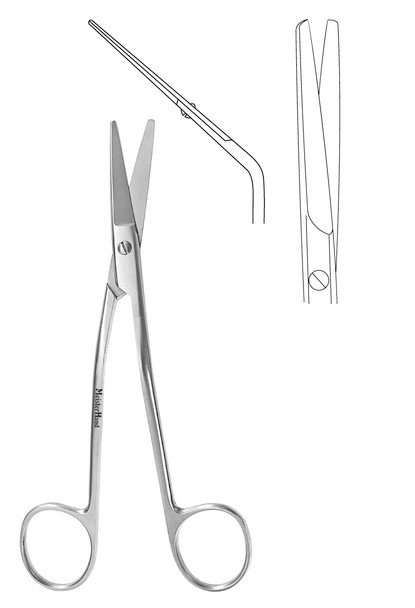 MH21-604 Integra Miltex FOMON DORSAL SCISSORS 5, ANGLED HANDLES