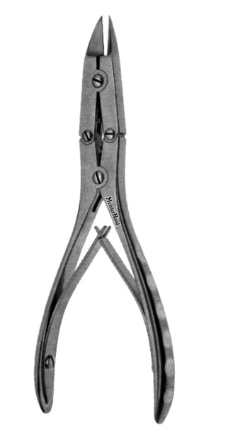 MH21-626 Integra Miltex RUSKIN BONE SPLITTING FORCEPS 5-5/8, STRAIGHT