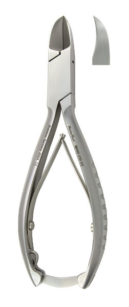 MH40-210-SS Integra Miltex NAIL NIPPER 5-3/4, CONCAVE JAWS, DOUBLE SPRING