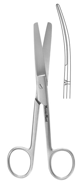 MH5-56 Integra Miltex Operating Scissors, 5-3/4, Cvd, Blunt-Blunt Points