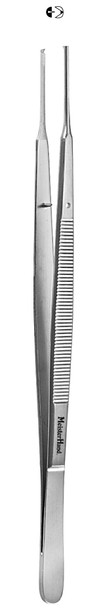 MH6-182 Integra Miltex GERALD TISSUE FORCEPS 7, STRAIGHT, 1X2 TEETH