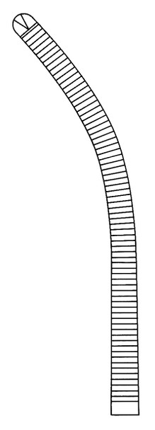 MH7-162 Integra Miltex Rochester-Ochsner Forceps, 7-1/4, Curved,1x2 Teeth