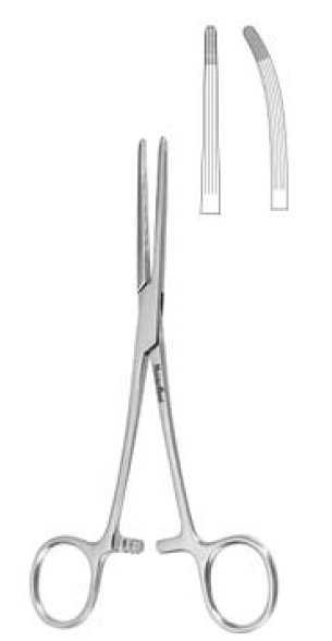 MH7-182 Integra Miltex ROCHESTER-CARMALT FORCEPS FCPS 8, CURVED, SERRATED
