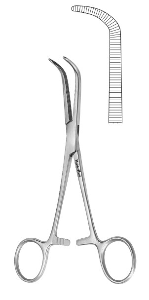 MH7-202 Integra Miltex Mixter Forceps, 7, Fully Curved