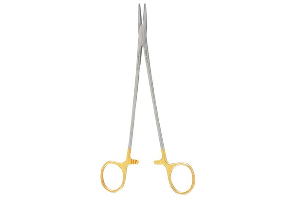 MH8-52TC Integra Miltex CRILE-WOOD NEEDLE HOLDER 8, SERR, TUNGSTEN CARBIDE