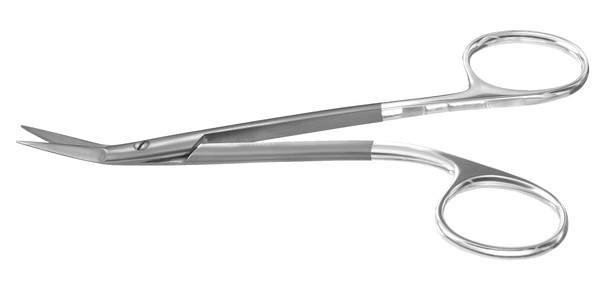 PM-2943 Integra Miltex GIUNTA NASAL SCISSORS 4-7/8, DBL ANG, SERRATED, TC