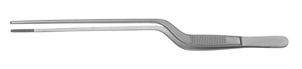 PM-4283 Integra Miltex GRUENWALD BAYONET DRESSING FORCEPS 8-1/2, SERRATED