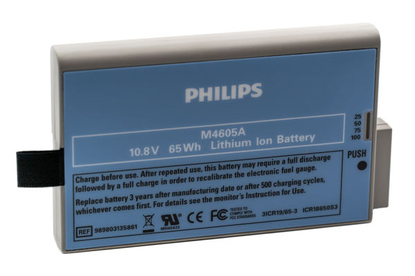 11325 Cables and Sensors Philips Original Medical Battery Amp: 6 Volt: 10.8 Chemistry: Li-Ion - Lithium-Ion