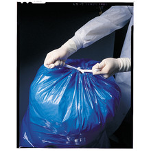 Medegen Medical Products, LLC PULL-TITE™ 50-08 Linen Bag, 31in. x 41in.,  Unlabeled, Blue, 1.5 mil, 250/cs , case