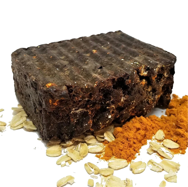 TURMERIC & OATMEAL AFRICAN BLACK SOAP