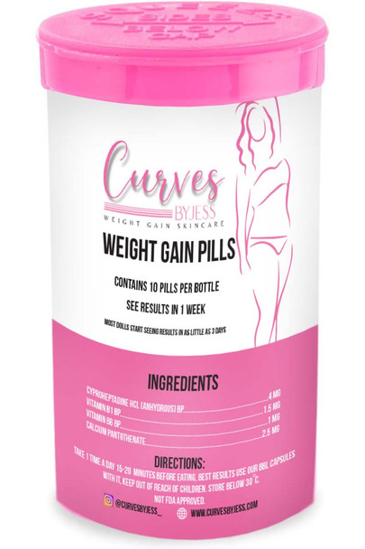 Snatched Bodied Weight Gain Pills – Curve-Focused Formula (10 Capsules)