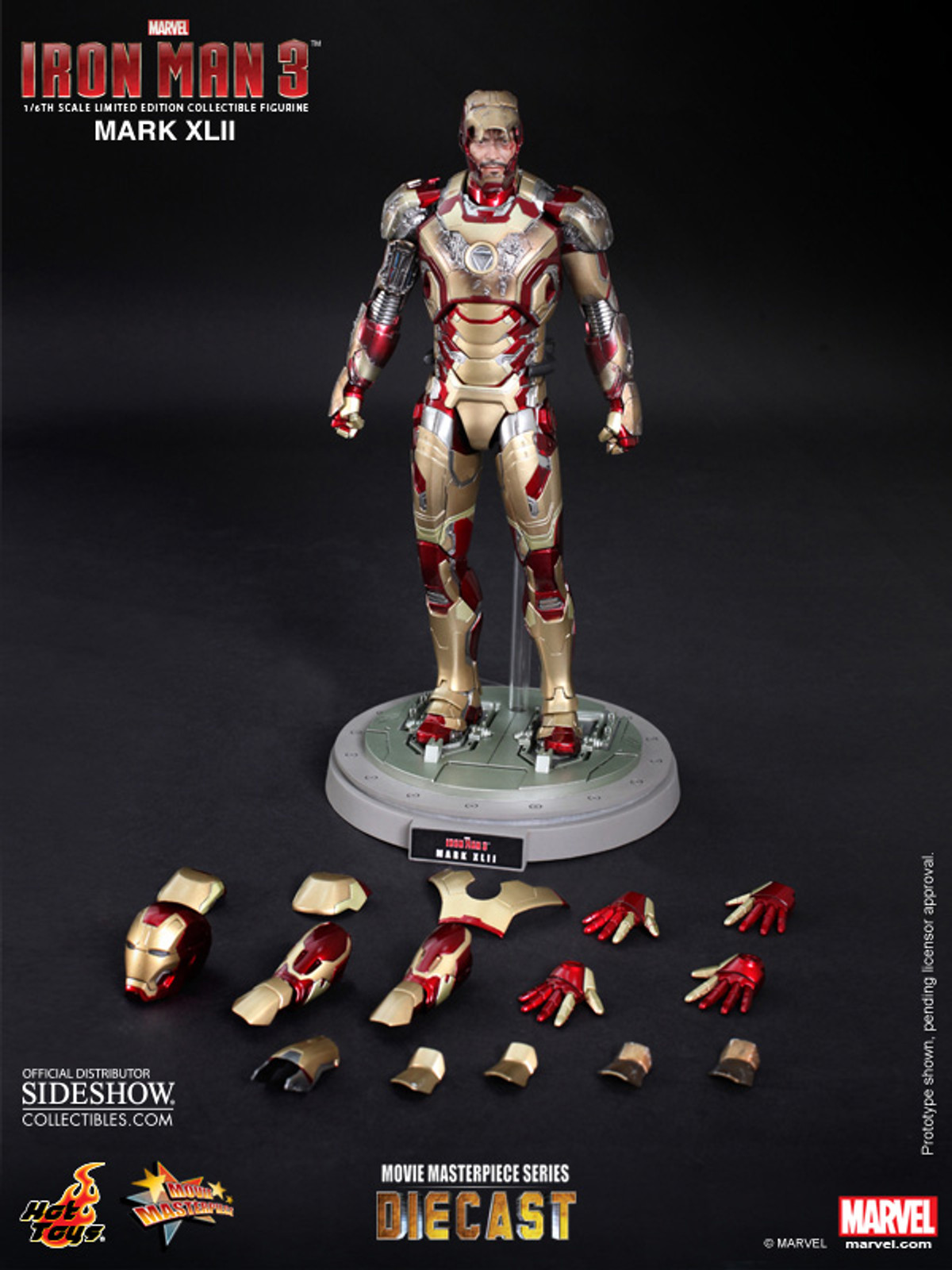 Hot Toys - Iron Man 3 - Mark 42 - Die Cast - Urban Samurai Hobbies