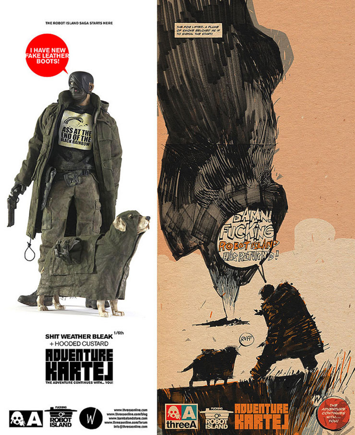 threeA　フィギュア　BLEAK MISSION ＋ CUSTARD threeA フィギュア BLEAK MISSION ＋ CUSTARD