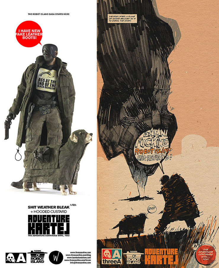 threeA - Adventure Kartel - Shit Weather Bleak + Hooded Custard 