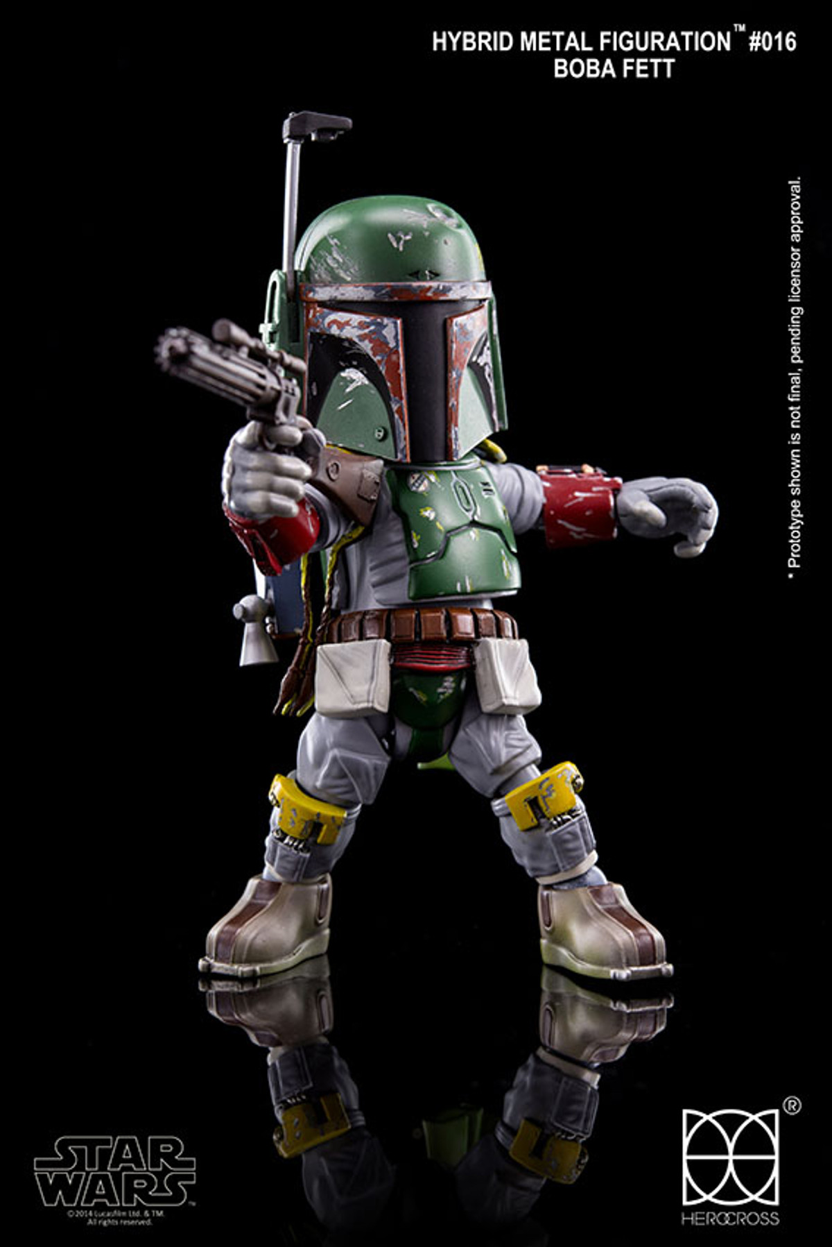 直販卸値新品 未開封+廃盤品+難あり　HOT TOYS　Hybrid Metal Figuration　STAR WARS　#016　BOBA FETT　スターウォーズ　ボバ・フェット ボバ・フェット