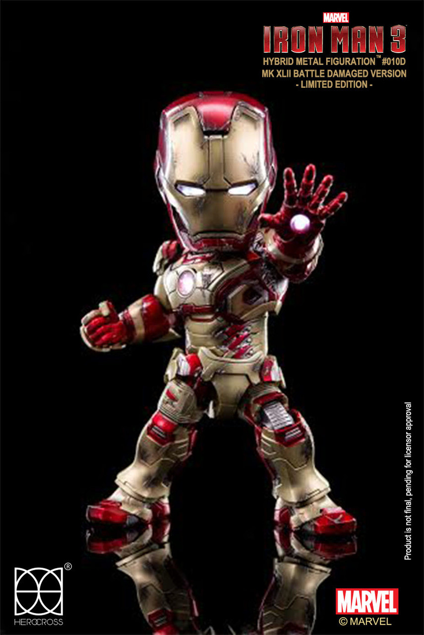 HEROCROSS - Iron Man Mark XLII Battle Damaged Limited Edition