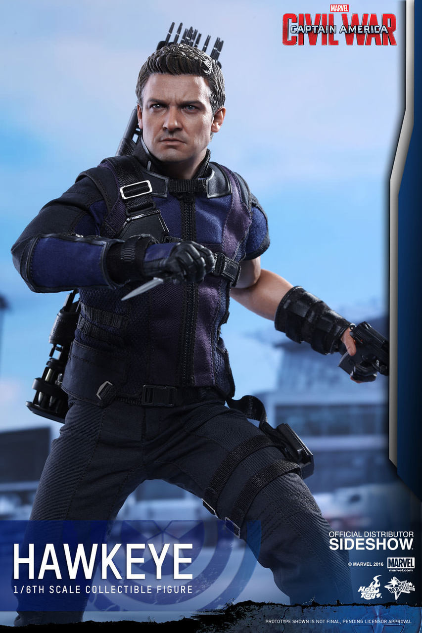 hot toys hawkeye civil war