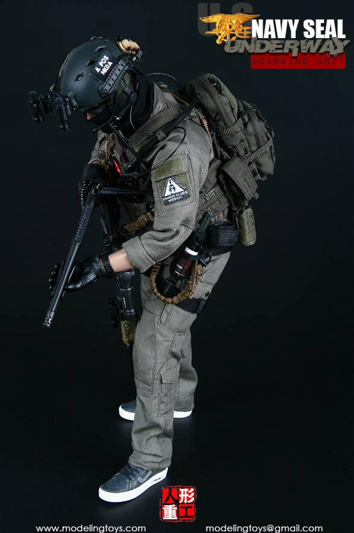 1/6 Scale U.S. Navy Seal Female Clothing Tactical Combat Suit Set