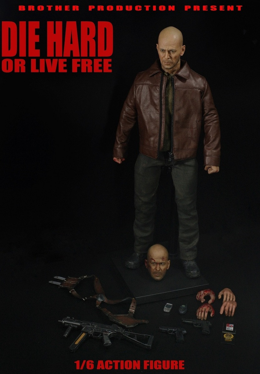 ★BROTHER PRODUCTION DIE HARD or LIVE FREE JOHNNY ダイ・ハード4.0 ブルース・ウィリス 2.0ver [1-1049] Brother Production DIE HARD or LIVE FREE JOHNNY 2.0 1&frasl;6 Scale