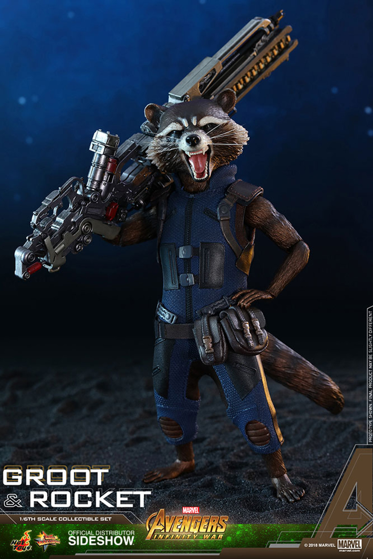 hot toys groot rocket infinity