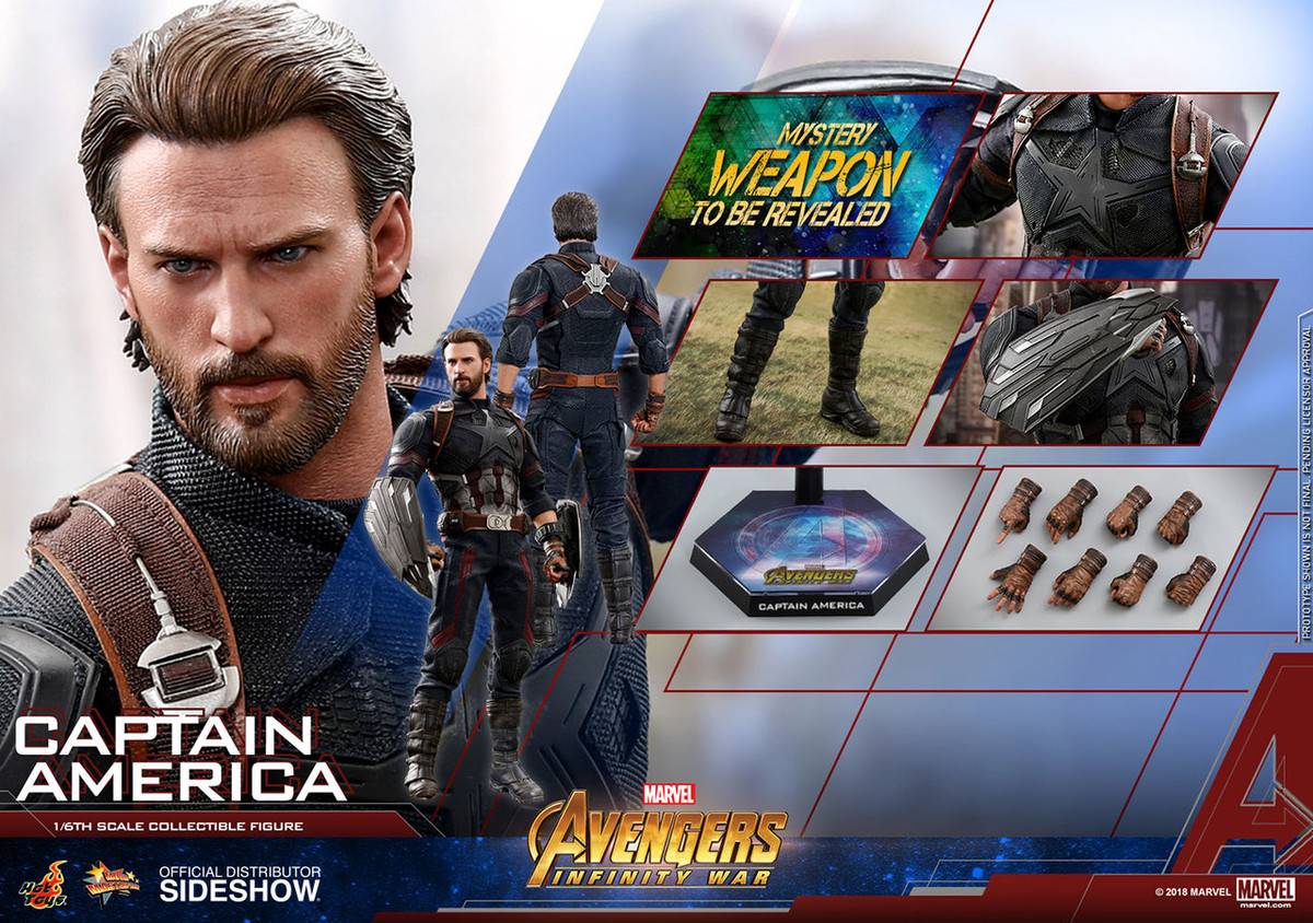 HOTTOYS キャプテン・アメリカ AVENGERS INFINITY WAR Hot Toys - Avengers: Infinity War - Captain America – Ages Three アメコミ