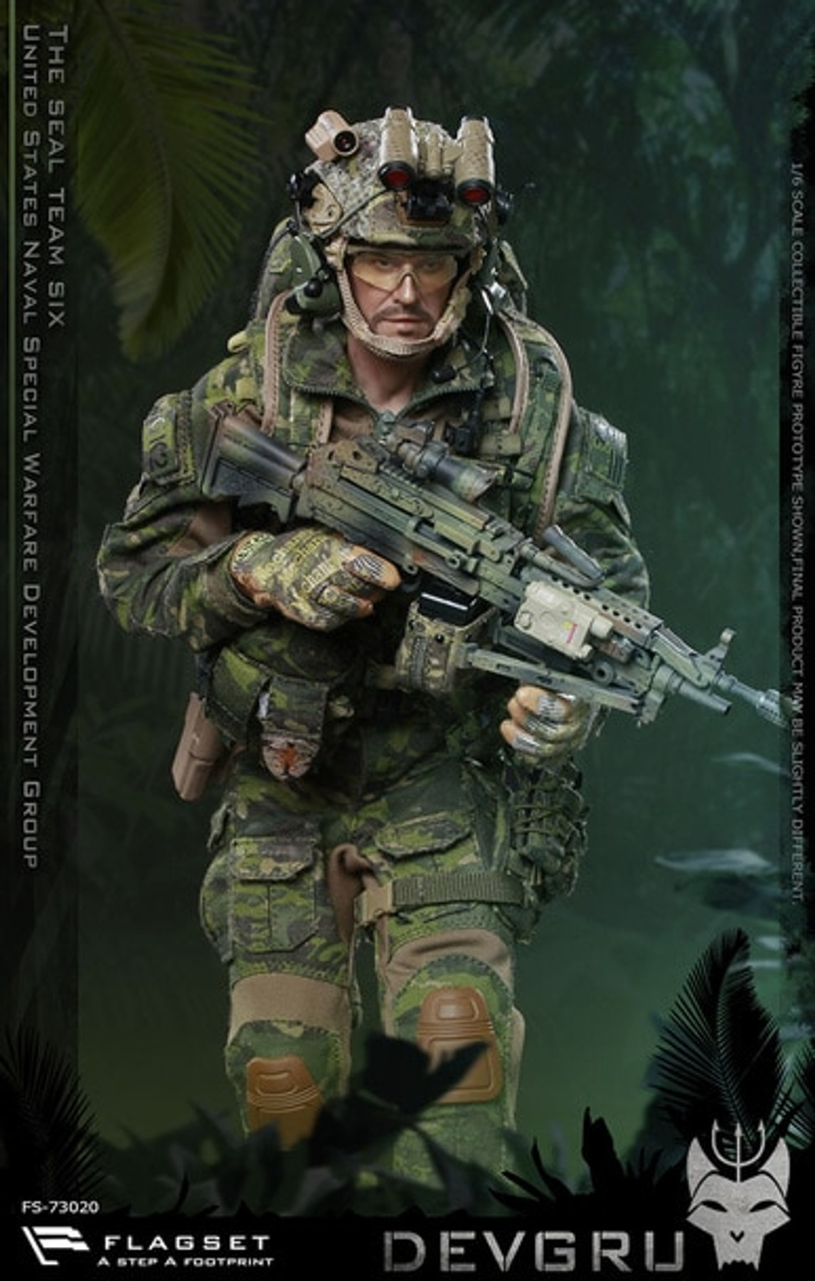 FLAGSET 1/6　アメリカ海軍 シールチーム6 DEVGRU　ジャングル FLAGSET 1/6 US SEALs Team 6 ”DEVGRU” Jungle Dagger