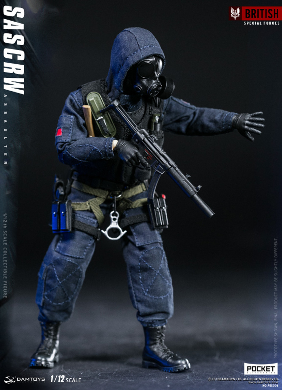 DAM Toys - 1/12 Pocket Elite Series: SAS CRW Assaulter