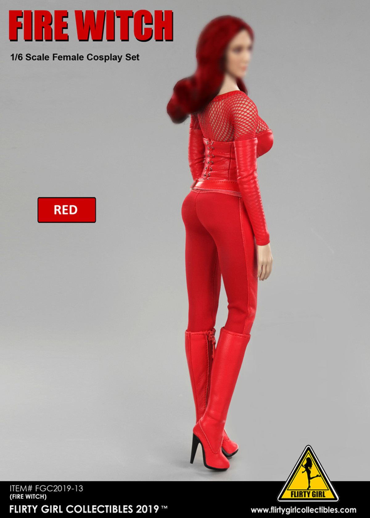 ANA 1/6 Scale Female Red Clothing Set Flirty Girl Collectibles